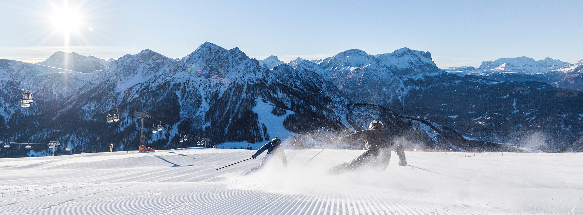 Skiing at the Kronplatz